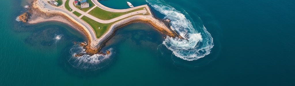 Illustration of hybrid multifunctional foreshore infrastructure